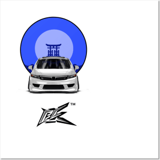 honda civic fn2 front Posters and Art